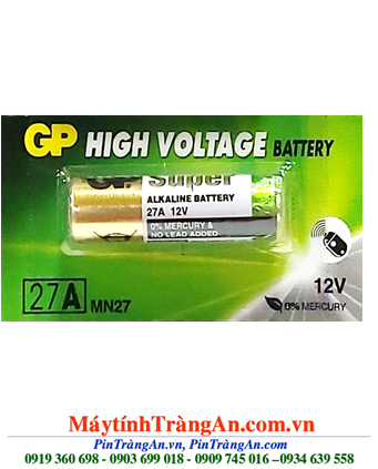 GP A27, 27AE; Pin 12v Alkaline GP A27, 27AE High Voltage_Giá/1viên